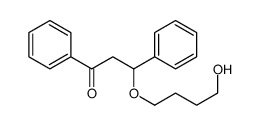3-(4-hydroxybutoxy)-1,3-diphenylpropan-1-one结构式