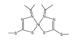 bis(S-methyl-N-isopropylidendithiocarbazate)nickel(II) Structure