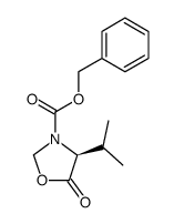 (4S)-4-isopropyl-5-oxo-1,3-oxazolidine-3-carboxylic acid benzyl ester结构式