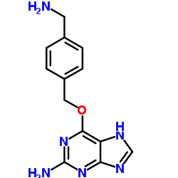 6-[[4-(氨基甲基)苯基]甲氧基]-7H-嘌呤-2-胺结构式