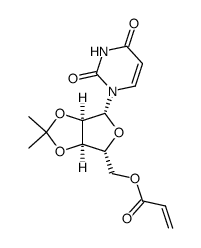 5'-O-acryloyl-2',3'-O-isopropylideneuridine结构式