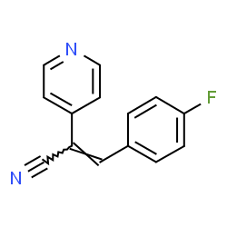 3-(4-FLUORO-PHENYL)-2-PYRIDIN-4-YL-ACRYLONITRILE structure