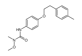 1-methoxy-1-methyl-3-[4-[2-(4-methylphenyl)ethoxy]phenyl]urea structure