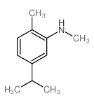 5-异丙基-n,2-二甲基苯胺结构式