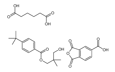 1,3-dioxo-2-benzofuran-5-carboxylic acid,hexanedioic acid,(3-hydroxy-2,2-dimethylpropyl) 4-tert-butylbenzoate Structure