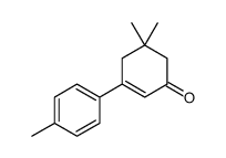 5,5-Dimethyl-3-(4-methylphenyl)-cyclohex-2-en-1-one结构式