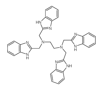 1,2-Ethanediamine, N,N,N,N-tetrakis[(1H-benzimidazol- 2-yl)methyl]-结构式