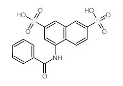 4-benzamidonaphthalene-2,7-disulfonic acid Structure