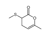 6-methyl-3-(methylthio)-3,4-dihydro-2H-pyran-2-one Structure