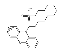 sodium,12-phenothiazin-10-yldodecane-1-sulfonate Structure
