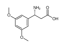 (R)-3-氨基-3-(3,5-二甲氧基苯基)-丙酸结构式