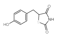 5-(4-羟基苄基)-2,4-噻唑烷二酮结构式