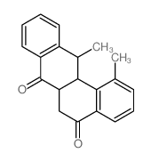 1,12-dimethyl-6,6a,12,12a-tetrahydrobenzo[a]anthracene-5,7-dione结构式