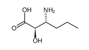 (2R,3R)-3-氨基-2-羟基己酸结构式