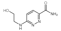 6-[(2-羟基乙基)氨基]-3-哒嗪羧胺结构式