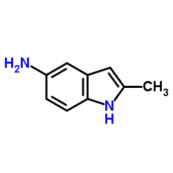 2-甲基-1H-吲哚-5-胺结构式
