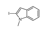 2-碘-1-甲基-1H-吲哚结构式