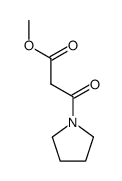 3-oxo-3-(pyrrolidin-1-yl)propionic acid methyl ester Structure