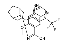 4-amino-5-bromo-2-methoxy-N-[8-[[3-(trifluoromethyl)phenyl]methyl]-8-a zabicyclo[3.2.1]oct-3-yl]benzamide Structure