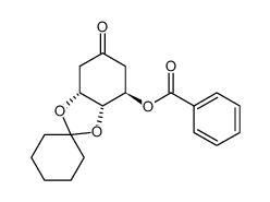 (3R,4R,5R)-3-benzoyloxy-4,5-dihydroxycyclohexanone 4,5-O-cyclohexylidene acetal Structure
