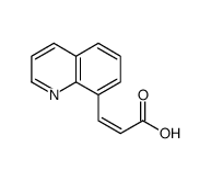 3-喹啉-8-丙烯酸结构式