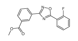 3-(5-(2-氟苯基)-1,2,4-恶二唑-3-基)苯甲酸甲酯结构式