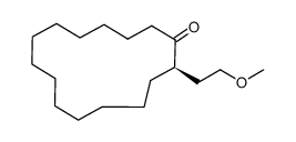 (R)-2-(2-methoxyethyl)cyclopentadecanone结构式