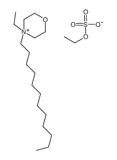 4-乙基-4-十二烷基吗啉翁乙基硫酸盐结构式