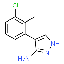 4-(3-Chloro-2-methylphenyl)-1H-pyrazol-3-amine Structure
