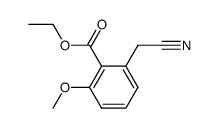 2-(ethoxycarbonyl)-3-methoxyphenylacetonitrile Structure