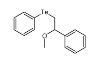 (2-methoxy-2-phenylethyl)tellanylbenzene结构式