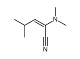 (E)-2-(dimethylamino)-4-methylpent-2-enenitrile Structure