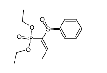 E-(S)-(1-diethoxyphosphoryl-2-methylvinyl) p-tolyl sulfoxide Structure