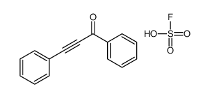 1,3-diphenylprop-2-yn-1-one,sulfurofluoridic acid结构式