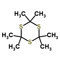 2,2,4,4,6,6-Hexamethyl-1,3,5-trithiane Structure