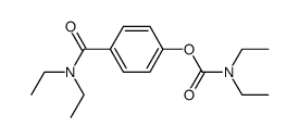p-(N,N-diethylcarbamoyloxy)-N,N-diethylbenzamide结构式