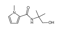 N-(1,1-dimethyl-2-hydroxyethyl) 1-methyl-pyrrole-2-carboxamide结构式