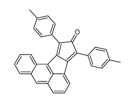 1,3-Di-p-tolylcyclopent[a]aceanthrylene-2(H)-one Structure