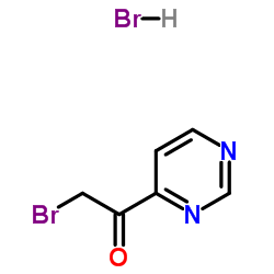 2-溴-1-嘧啶-4-基-乙酮氢溴酸结构式