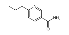 6-propyl-nicotinic acid amide Structure