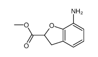 7-氨基-2,3-二氢苯并呋喃-2-羧酸甲酯结构式