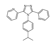 2-[4-(4-propan-2-ylphenyl)-5-pyridin-2-yl-1,2,4-triazol-3-yl]pyridine结构式