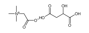(carboxymethyl)trimethylammonium hydrogen ()-malate Structure