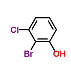 2-溴-3-氯苯酚结构式