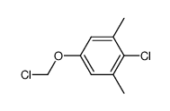 (4-chloro-3,5-dimethyl-phenyl)-chloromethyl ether Structure