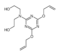 2,2'-[[4,6-bis(allyloxy)-1,3,5-triazin-2-yl]imino]bisethanol结构式