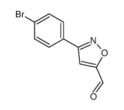 3-(4-溴苯基)异噁唑-5-甲醛结构式