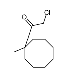Ethanone, 2-chloro-1-(1-methylcyclooctyl)- (9CI)结构式