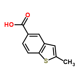 2-Methyl-1-benzothiophene-5-carboxylic acid Structure