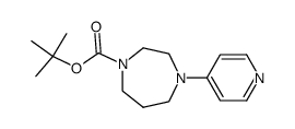 4-(4-pyridyl)-1,4-diazepane-1-carboxylic acid tert-butyl ester结构式
